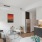a kitchen with a dining table